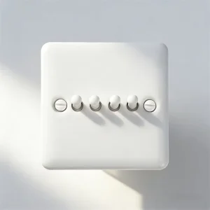 Vintage White Ceramic Toggle Switch & Socket Set Retro Wall Power Outlet with Brass Lever 1 2 3 4 Gang Light Switch