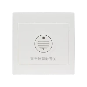 Voice and Light Control Time Delay Wall Switch PC Material Indoor Corridor