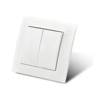 WESA 10A 250V 2 Gang 1 Way Wall Light Switches Scratch Resistant Easy Clean High Quality Electric Wall Switch for Home