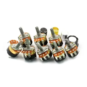 WH138 Carbon Film Potentiometer Push Switch Adjustable Resistor 5K/10K/20K/50K/100K/250K/500K Ohm