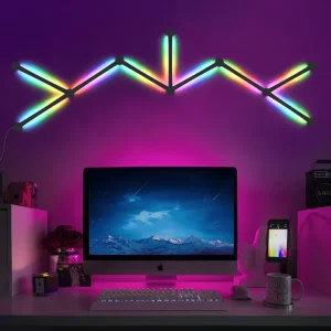 WIFI Smart RGB Glide Wall Light LED Wall Lamp Home Decor Dimmable APP Control DIY Linear Light Indoor Christmas Gift