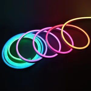 WS2811 Addressable RGB RGBW LED Neon Light Strip App Wi-Fi Remote Control Running Neon Rope for Shop Signs