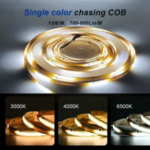 WS2811 Smart 360LEDs m COB LED Strip Lights 12V RGB Running Water Addressable Linear Light Strip Luces LED for Holiday