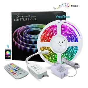 WS2811 Smart WiFi LED Strip Light Set with Remote Control for Bedroom