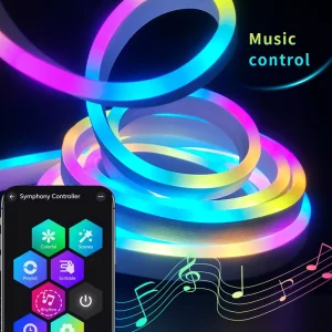 WS2812 5V RGB Addressable LED Neon Flex Strip USB Powered for Bedroom and Gaming Room
