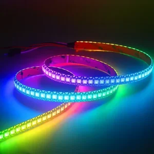 WS2812B 2815IC RGBIC LED Strip 5V/12V 30/60/96/144 LEDs Individually Pixel Smart USB/Wi-Fi/Remote Control PVC