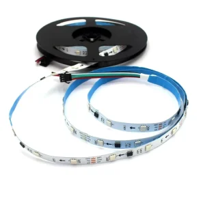 WS2812B Addressable LED Strip DC5V 12V SMD5050 RGB Pixel Tape Light Copper PCB Flexible Outdoor Landscape IP67 20M 50M