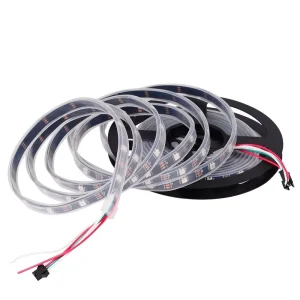 WS2812B LED Strip 5050 RGB 5V 30/60/144 LED Pixels Addressable RGB LED Strip Light IP30/IP65/IP67 Waterproof