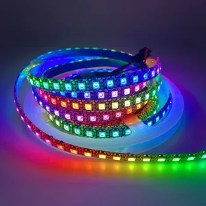 WS2812B RGBIC LED Strip 5V Addressable Chasing Light SMD5050 for DIY Projects, Parties, and Gaming Rooms
