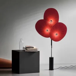 Wabi sabi Retro Art Floor Lamp Blue LED Shade Modern Asian Iron Glass Bedroom Living Room Hotel Screen Decorative Warm Light