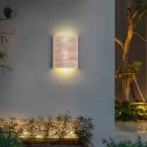 Wabi-sabi style yellow cave stone wall lamp bedroom bedside wall lamp Japanese-style guesthouse hotel entrance corridor wall lamp