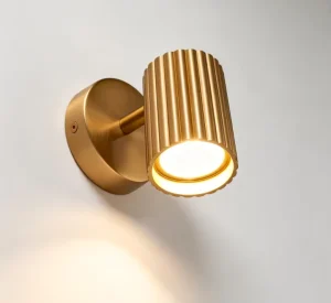 Wall Lamp Pleated Lampshade Round Bottom Light Luxury Indoor Wall Lamp