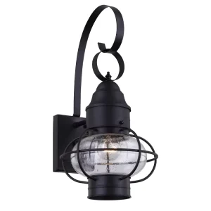 Wall Lamps Traditional Waterproof LED Outdoor Wall Lantern Seeded Glass Wall Lights in Garden Stock in US Warehouse