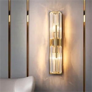 Wall Lamps for Bedside Background Wall Living Room Crystal Decoration LED Metal Wall Light