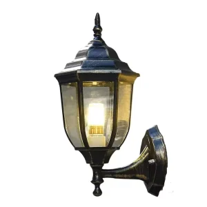 Wall Light European Style Aluminum Glass Outdoor Waterproof IP55 Wall Mounted Lamp for Garden Courtyard Balcony OEM
