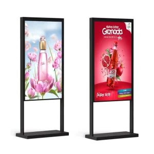 Wall-Mounted Indoor Digital Signage Display with High-Brightness Screen