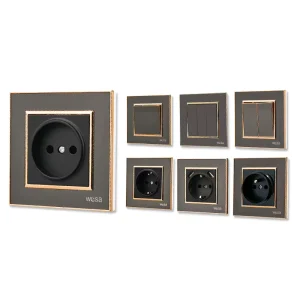 Wall Switch Socket Acrylic Panel With USB