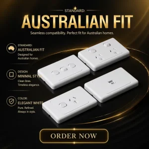 Wall Switch Socket Manufacturer SAA Approved Australian Standard GPO Double Power Point 10A Wall Switches