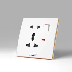 Wall Switch and Socket Thin Big Panel PC Material 250V Light Switch