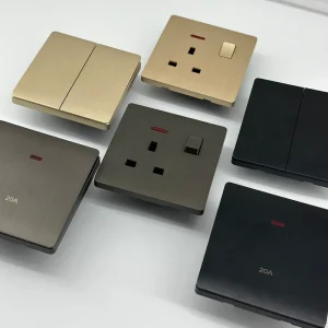 Wall Switches and Sockets Wire Drawing Panel 1 2 3 4 Gang Electrical Supplies