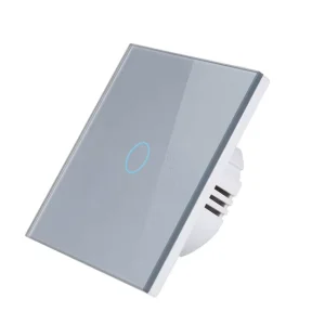 Wall Touch Light Switch EU Standard Tempered Glass Panel 1 2 3 Gang Home No Neutral Wire Sensor Switch AC 110V 220V