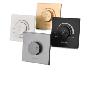 Wall mounted LED Dimmer On off Switch Dimming 15 300W AC 220V 250V Wall Dimmer Switch for Led Lights