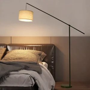 Warm White Nordic Design Adjustable Height LED Floor Standing Table Lamp for Bedroom Living Room Sofa Bedside Lighting Iron