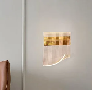 Warm and Romantic Bedroom Bedside Wall Light Iron Remote Control Living Room Background Wall LED Wall Lamp Acrylic