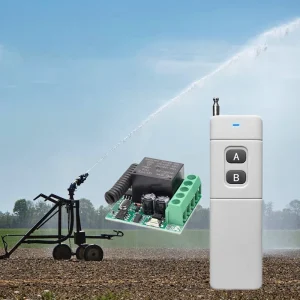 Water Pump Remote Control, 2000m RF Wireless Switch Kit for Agricultural Irrigation and Garden Sprinkler Systems