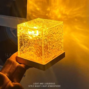 Water Ripple Projector 3 16 Colors Lamp Flame Crystal Lamp Home Decoration Sunset Lights Dimmable Brightness Rotating Light