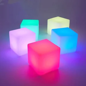 Waterproof 16 Colors Dimmable Cube Lights Kids Sleep Glow Night Light Led Cube Desk Lamp