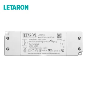 Waterproof IP20 AC DC LED Driver 12V DC 6W 500mA 120V AC 60Hz PF>0.8 Single Output Plastic LED Light CUL FCC