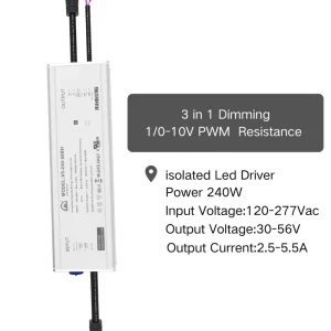 Waterproof IP67 LED Driver with Surge Protection Constant Current Output 30-1600W for LED Lighting