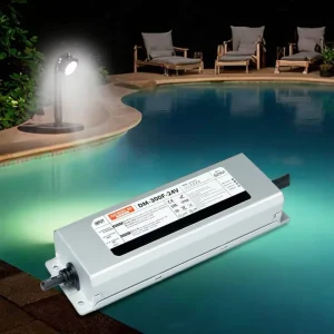 Waterproof IP68 LED Driver 24V 300W Swimming Pool Lighting Transformer with Single Output Aluminum Case