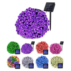 Waterproof LED Christmas Outdoor Solar String Multi color 50 100 200 300LED Garden Tree Patio Yard Wedding Party Holiday