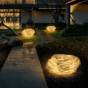 Waterproof LED Fiber Reinforced Plastic Stone Light for Outdoor Garden Yard Pathway Landscape Decorative Lighting DC24V AC220V