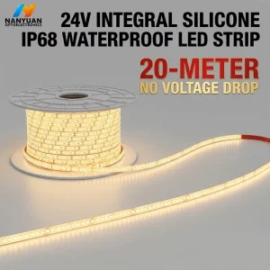 Waterproof LED Strip Light for Pools, Bathtubs and Fountains 24V IP68 100M 120 LEDs/m