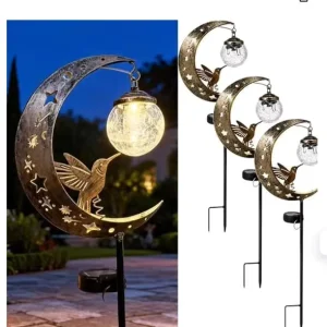 Waterproof Moon Night Solar Light Led Lights Outdoor Wind Chime Solar Garden Decoration