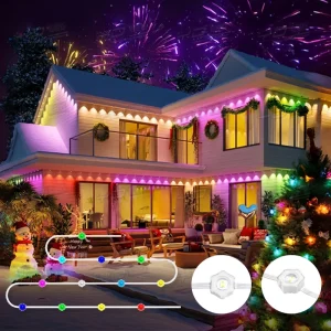 Waterproof Smart RGBW Permanent LED Christmas Pixel Point Lights for Outdoor Decoration