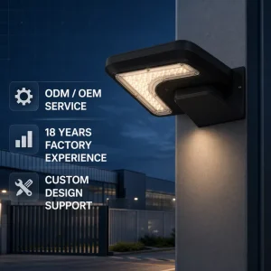 Weatherproof IP65 LED Outdoor Solar Wall Light 5W Modern Minimalist Cube Sconce Garden Porch Lamp
