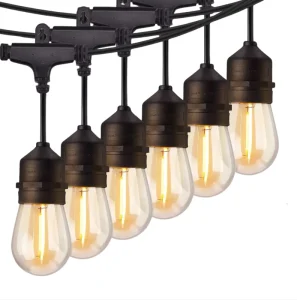 Wedding Holiday Lighting Edison Bulb Led String Light Patio Outdoor Waterproof with PVC Cable Decorative LED Festoon Light