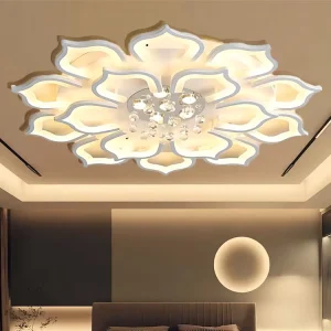 White Aluminum LED Ceiling Light for Living Room Bedroom Smart Home Lighting