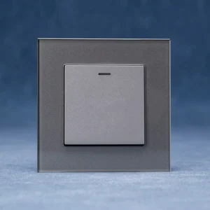 White Black Gold Grey Color European Electrical Wall Switches for Home Universal Switch 1 Gang 1 Way and 2 Way Light Switch