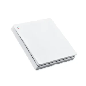 White British Standard Large-Panel Wall Switch, 1-Gang, 45A 250V, Multi-Function Socket, IP20