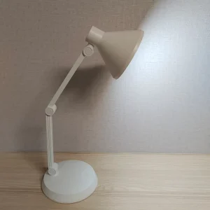 White Desk Lamp LED Rechargeable Indoor Desktop Reading Book Lamps 1200mAh Battery Type C USB Input Port White Color