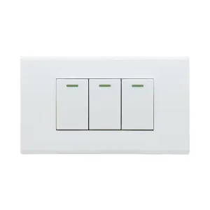 White Electrical Wall Light Switch