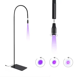 White Light Curing Lamp Beauty Salon Eyelash Extension 2 to 5 Seconds Quick drying Foot Pedal UV LED Floor Lamp Therapy Light