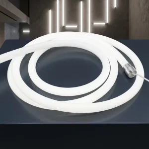 White Single-Color D25mm SMD2835 Neon LED Strip IP67 Waterproof 8mm 10mm 16W DC12V 24V CE UL RoHS