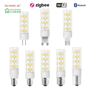 Wi-Fi Bluetooth G9 Smart Bulb Dimmable CW 2700-6500K 4W 120V 220V