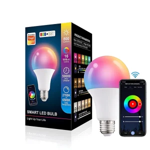 Wi-Fi RGBWW Smart LED Bulb Color Changing Voice Control